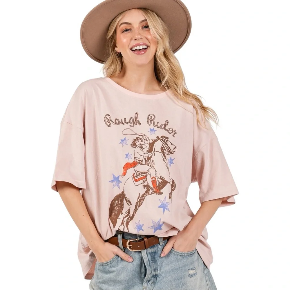 WESTERN SHORT SLEEVES RODEO GRAPHIC TEE - Picture 5 of 7